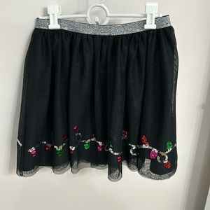 Target Christmas lights skirt, 13” waist